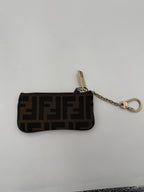 FENDI FF Coin Purse/Card Holder with Chain