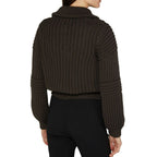 Brown Cotton Cardigan
