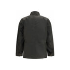 Bicolor Cotton Full-Length Jacket