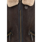 Brown Lamb Leather Full-Length Jacket