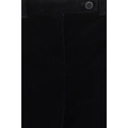 Black Viscose Casual Pants
