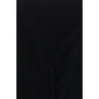 Black Cotton Casual Pants
