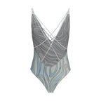 Blue Polyamide One-Piece Swimsuit