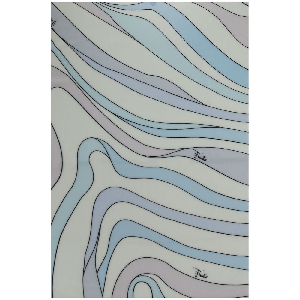 Blue Polyamide One-Piece Swimsuit
