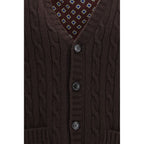 Brown Wool Oves Aries Cardigan