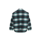 Bicolor Wool Oves Aries Full-Length Jacket