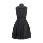 Black Polyester Cocktail Dress