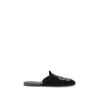 Black Velvet Flats