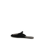 Black Velvet Flats