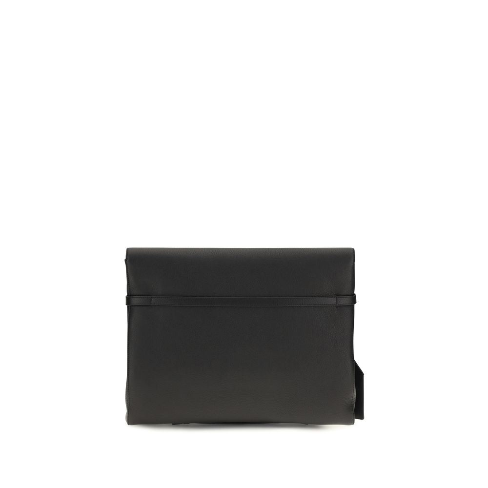 Black Calf Leather Bos Taurus Shoulder Bag