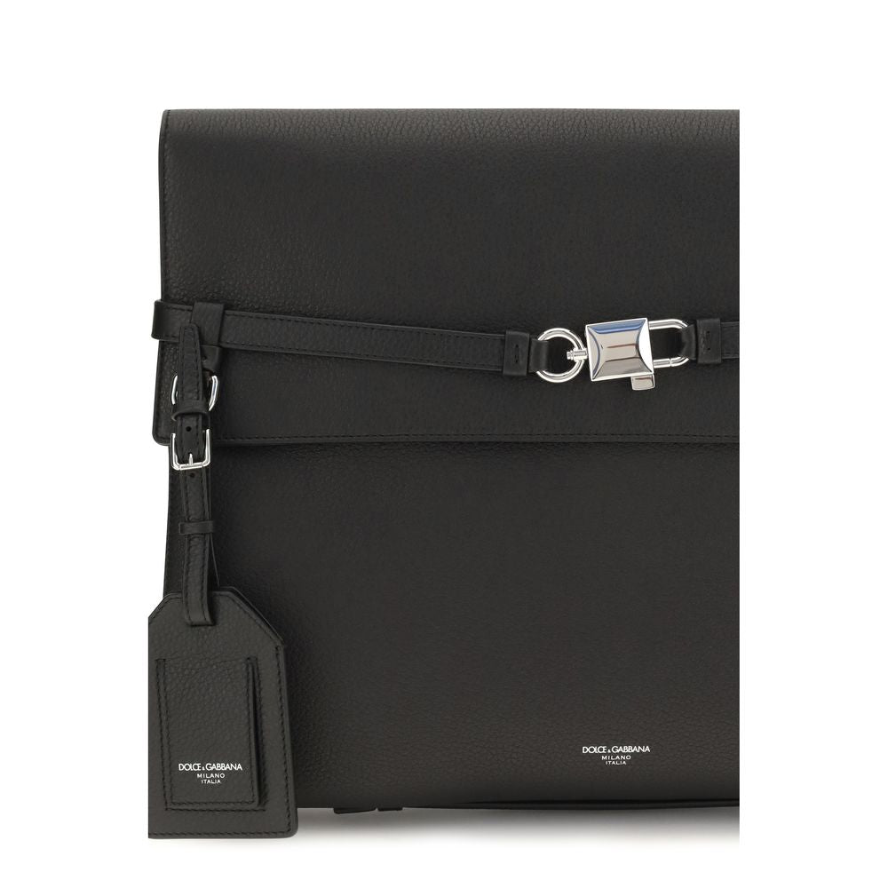 Black Calf Leather Bos Taurus Shoulder Bag