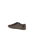 Brown Calf Leather Bos Taurus Low Top Sneakers
