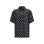 Black Silk Pattern Shirt