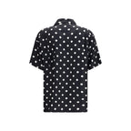 Black Silk Pattern Shirt