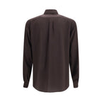 Brown Silk Shirt