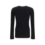 Black Cotton Long Sleeve T-Shirt