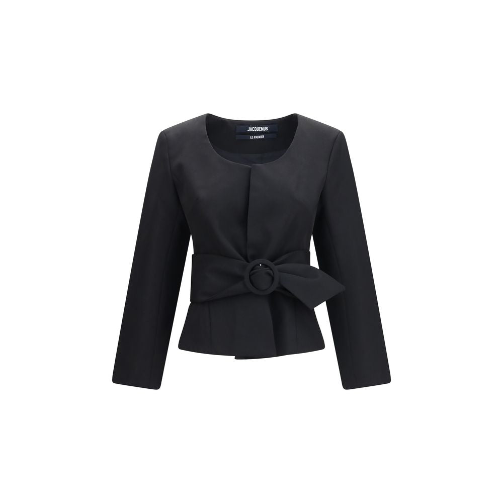 Black Wool Oves Aries Full-Length Jacket
