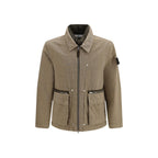 Brown Cotton Full-Length Jacket