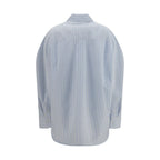 Blue Cotton Dress Shirt