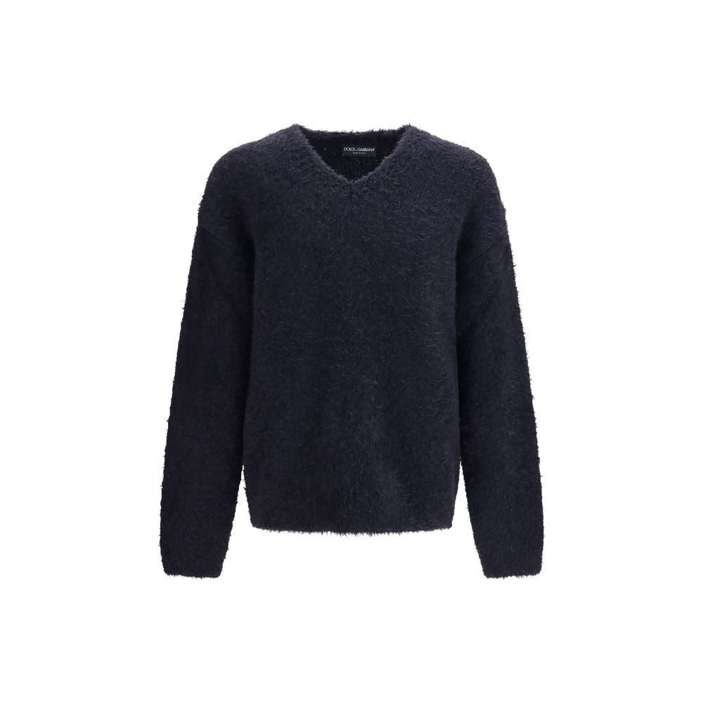 Blue Marabou Sweatshirt