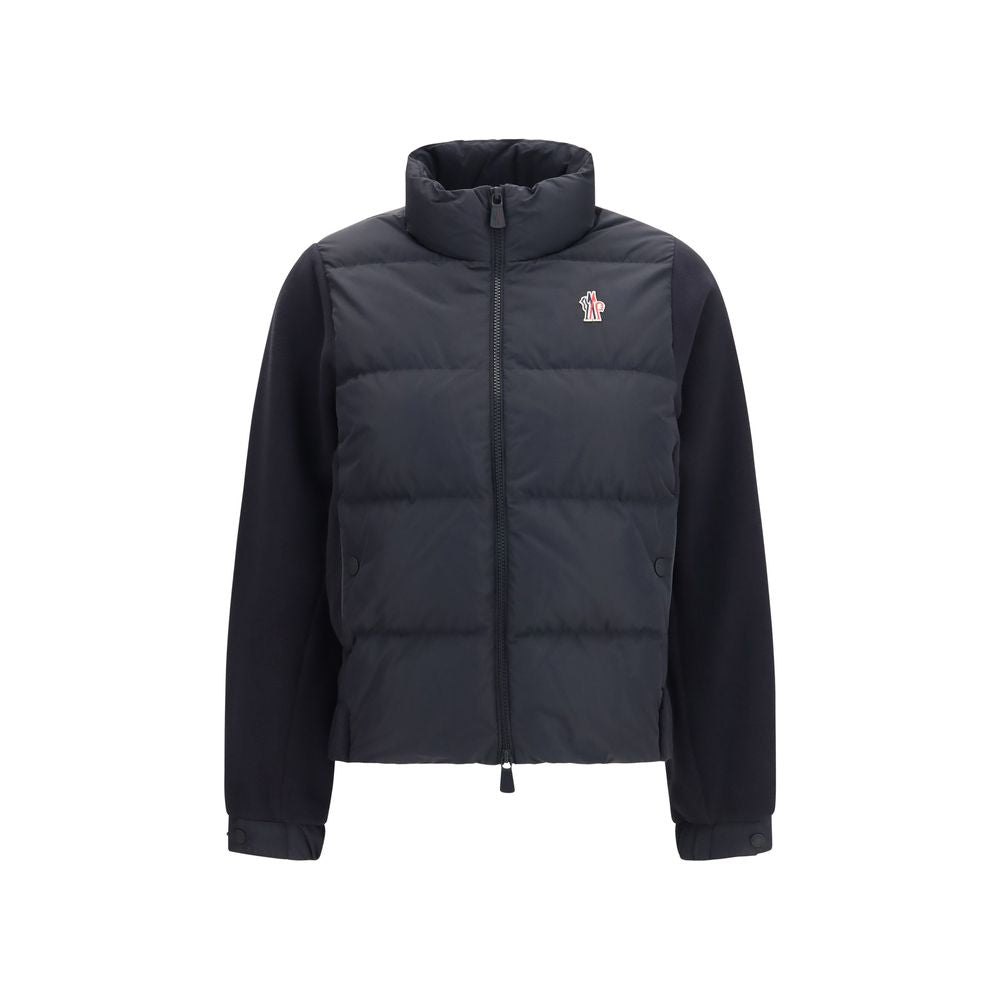 Black Polyester Full-Length Jacket