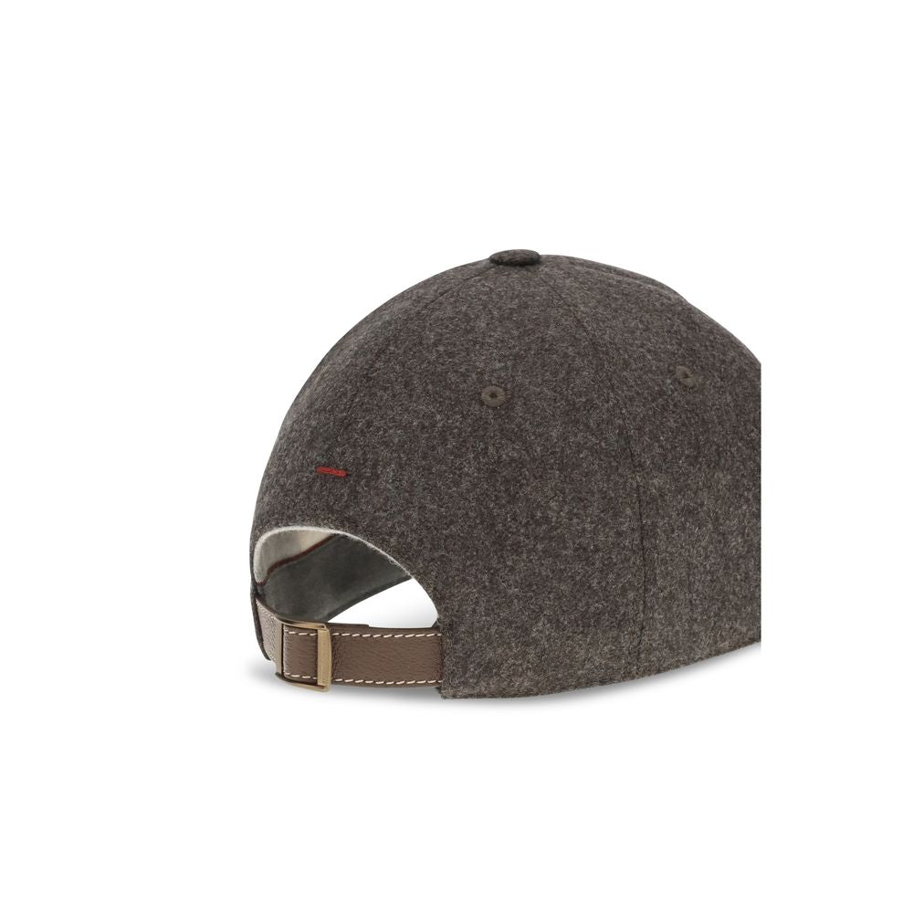 Brown Wool Oves Aries Cap (Baseball Hat)