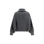 Gray Cashmere Cardigan