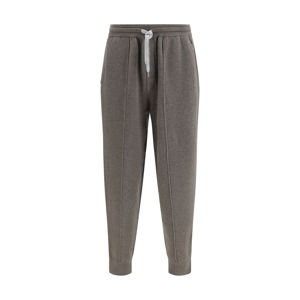 Bicolor Cashmere Athletic Pants