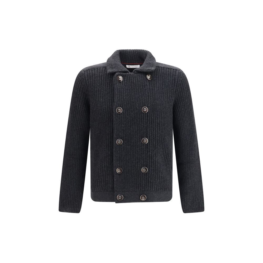 Gray Cashmere Cardigan