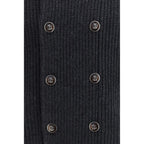 Gray Cashmere Cardigan