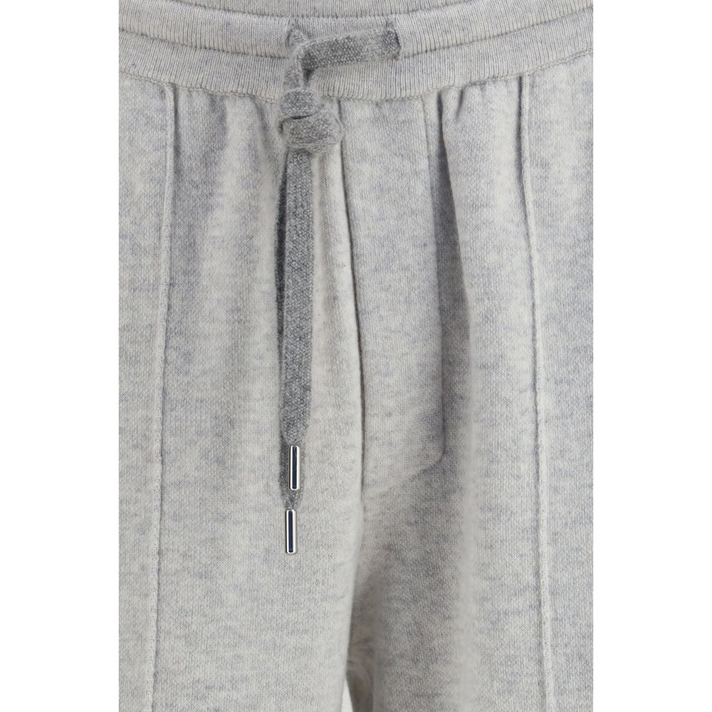 Gray Cashmere Casual Pants