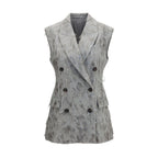Gray Wool Oves Aries Sleeveless Jacket