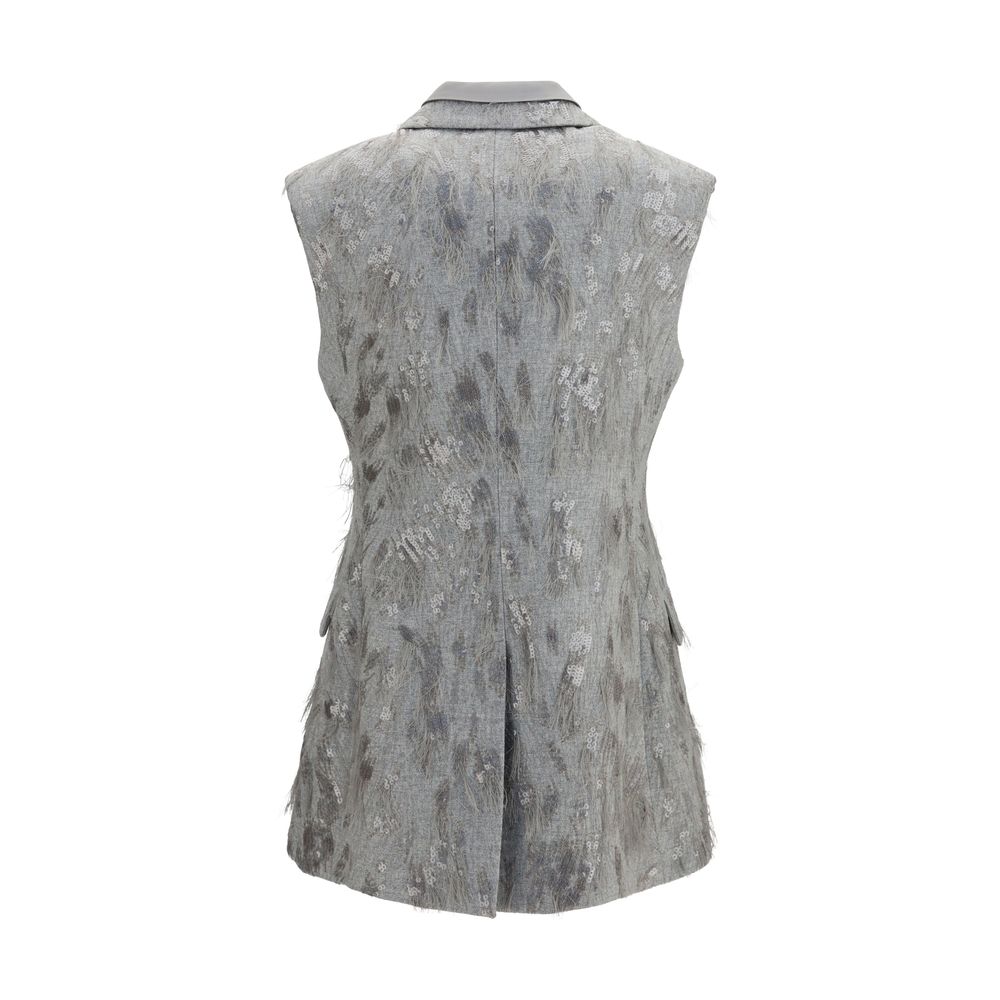 Gray Wool Oves Aries Sleeveless Jacket