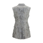 Gray Wool Oves Aries Sleeveless Jacket