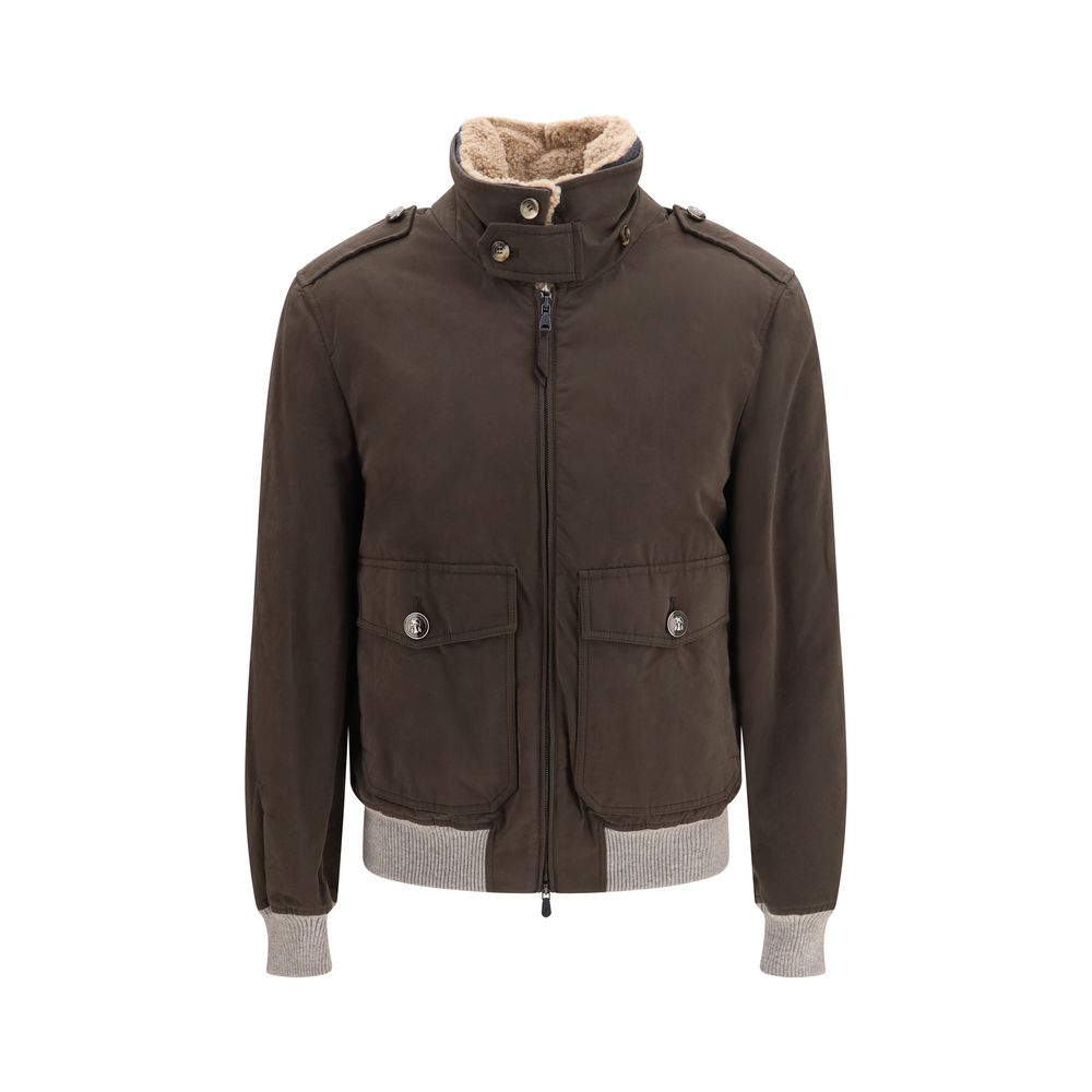 Brown Cotton Bomber