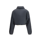 Gray Recycled Polyamide Shell Jacket