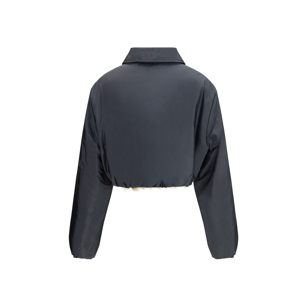 Gray Recycled Polyamide Shell Jacket