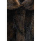 Brown Lambskin Full-Length Jacket