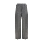 Gray Wool Oves Aries Casual Pants
