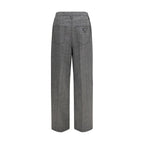 Gray Wool Oves Aries Casual Pants