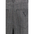 Gray Wool Oves Aries Casual Pants