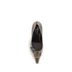 Brown Calf Leather Bos Taurus High Heel Pumps