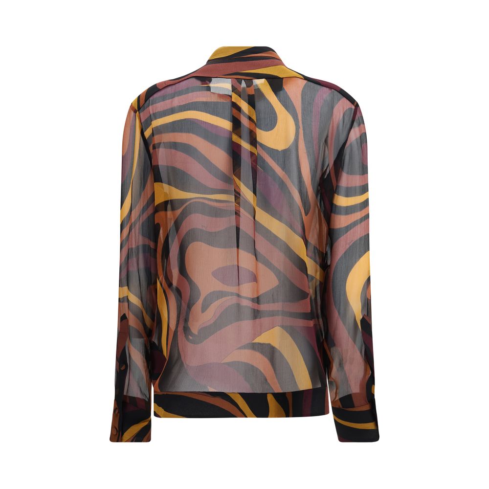 Multicolor Silk Pattern Shirt