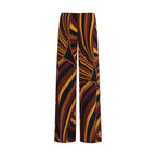 Multicolor Viscose Casual Pants
