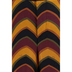 Multicolor Silk Casual Pants