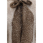 Brown Silk Pattern Shirt
