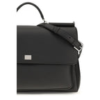 Black Calf Leather Bos Taurus Handbag