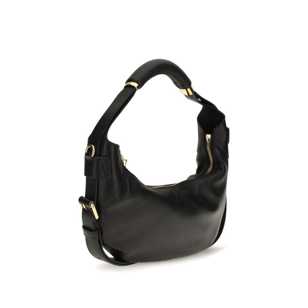 Black Calf Leather Bos Taurus Shoulder Bag