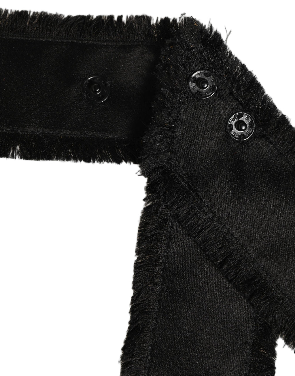 Black Velvet Wrap Around Tie Cintura Belt