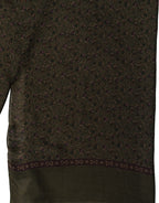 Olive Green Modal Floral Shawl Stole Scarf